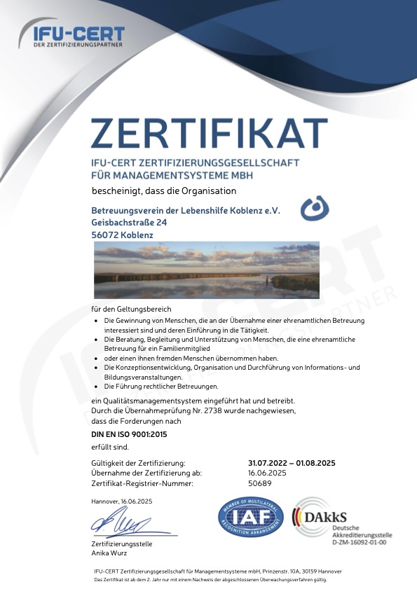 Zertifizierung
